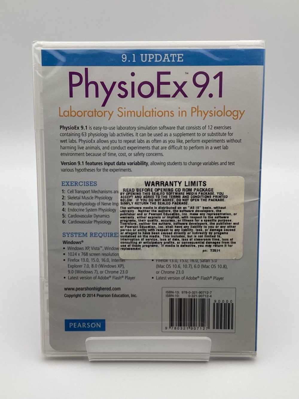 PhysioEx 9.1 Laboratory Simulations in Physiology Software CD-ROM - Picture 2 of 4